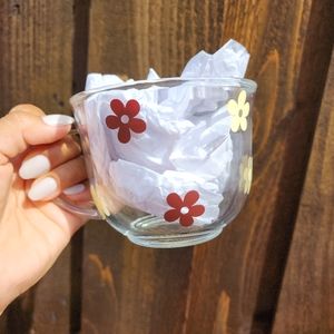 Handmade Daisy boho mug